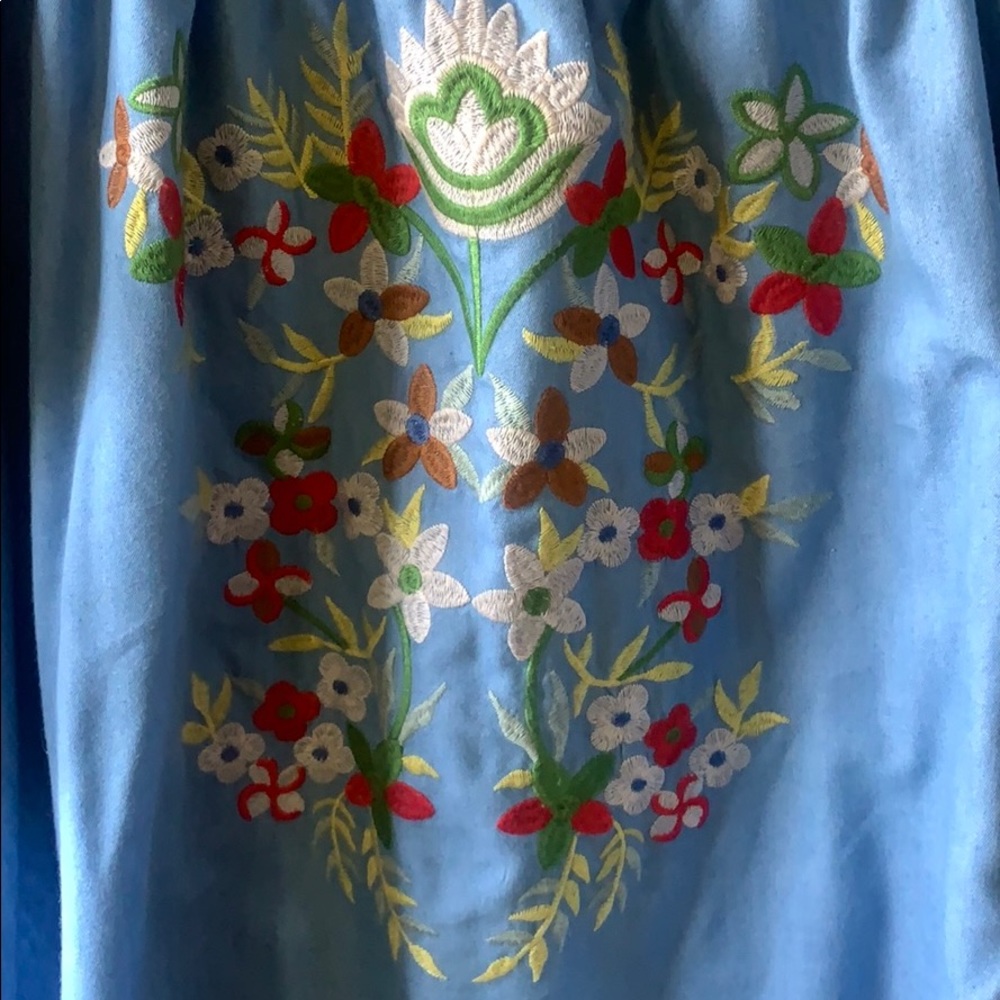 Umgee Size Medium Chambray Dress